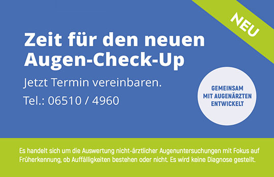 DER NEUE PREMIUM AUGEN-CHECK-UP